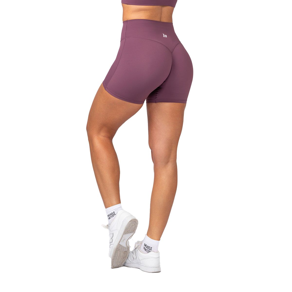 Muscle Nation Womens Aura Peachy Midway Shorts