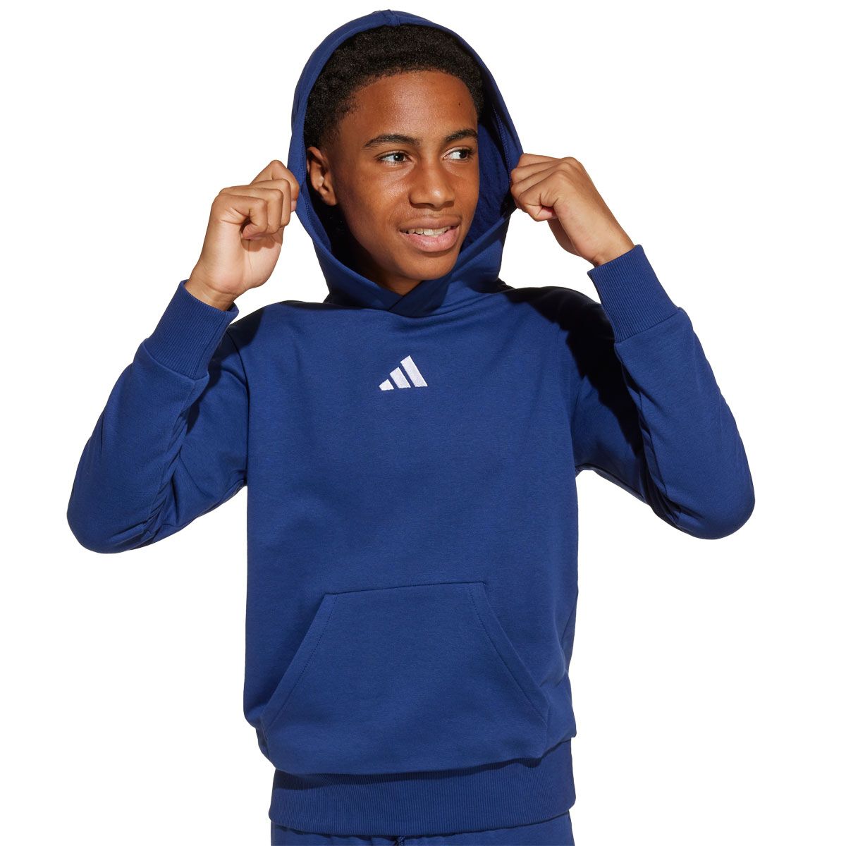 adidas Junior Essentials Fleece Small Logo Pullover Hoodie
