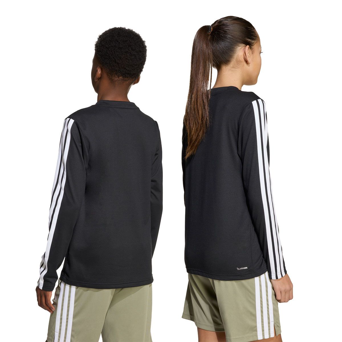Adidas Junior Training Essentials 3 Stripes Long Sleeve Tee