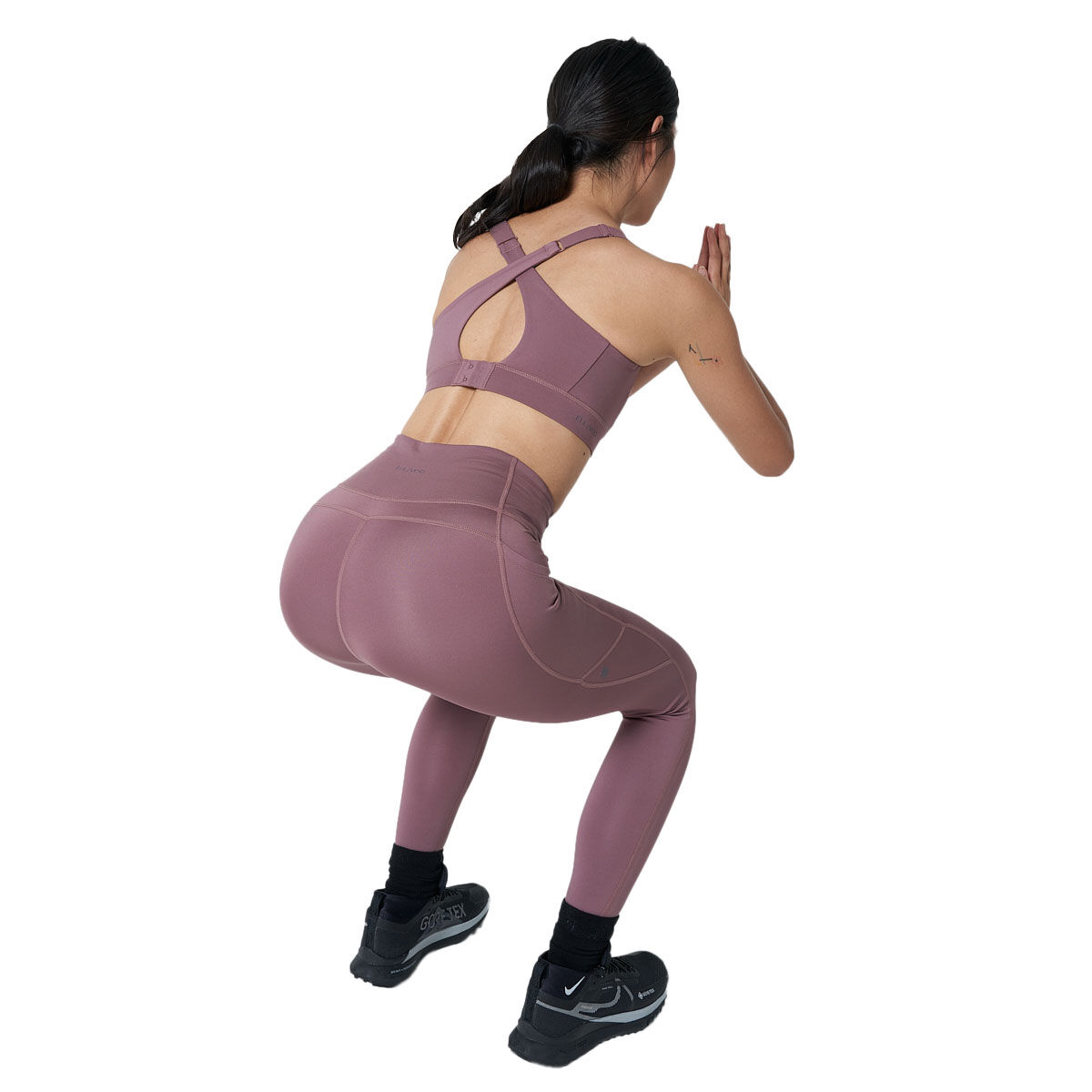 Ell/Voo Womens Kara High Rise 7/8 Pocket Tights