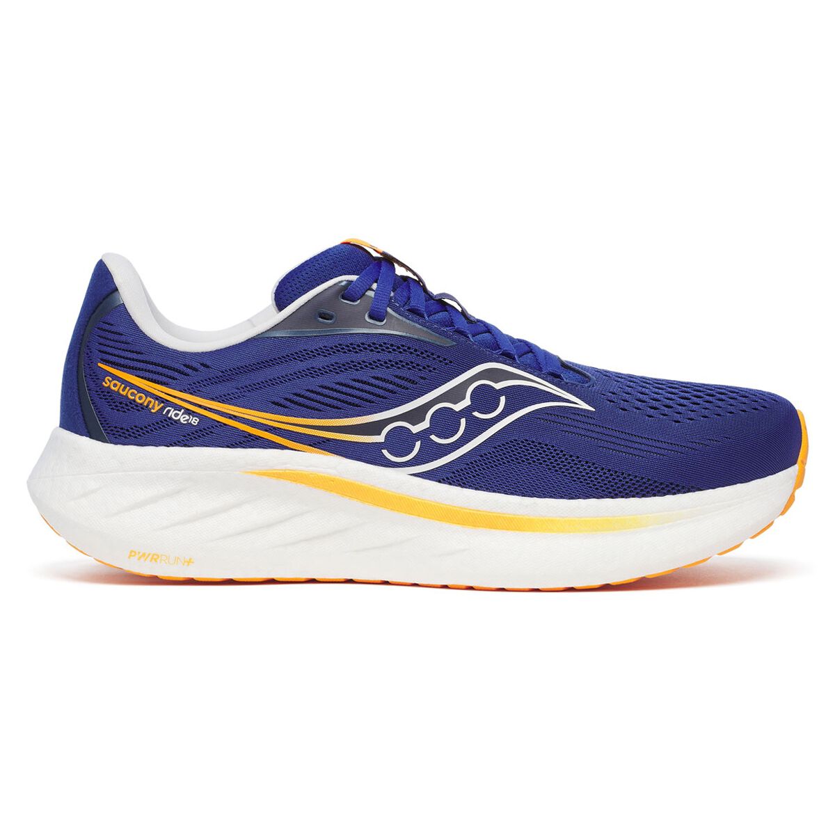 Saucony Ride 18 2E Wide Fit Mens Running Shoes