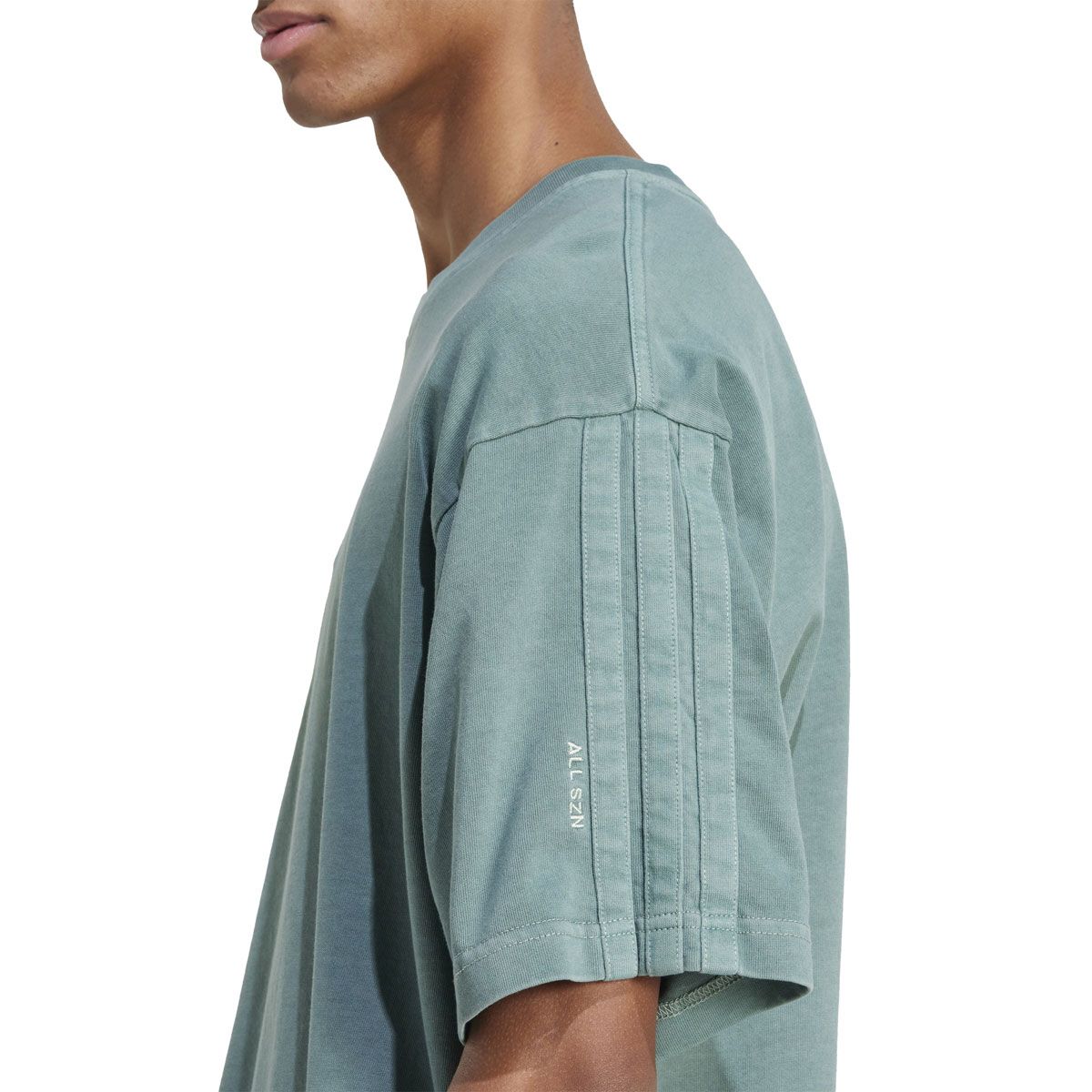 adidas Mens All SZN Fleece Pigment Dye Tee