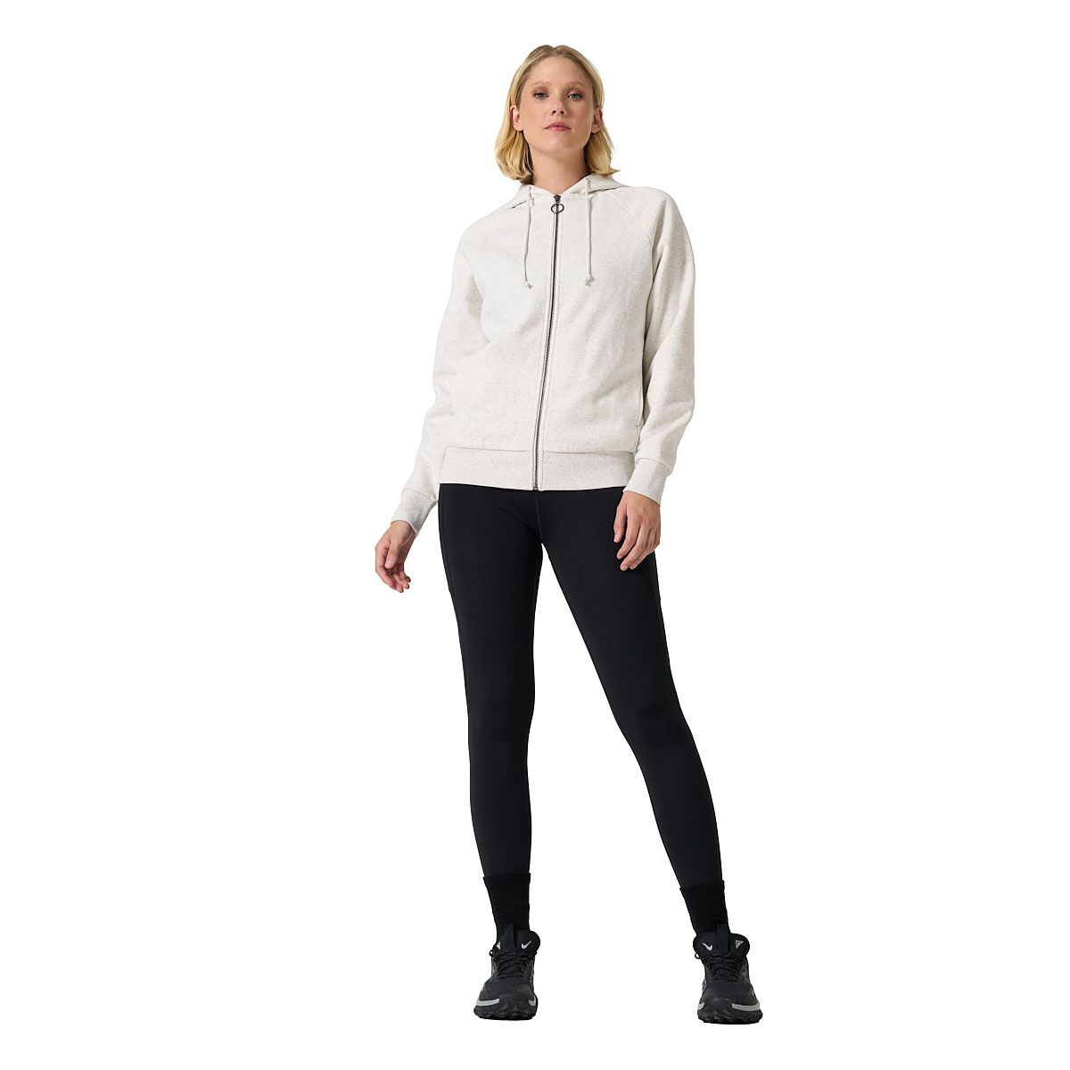 Ell/Voo Womens Mae Fleece Full Zip Hoodie