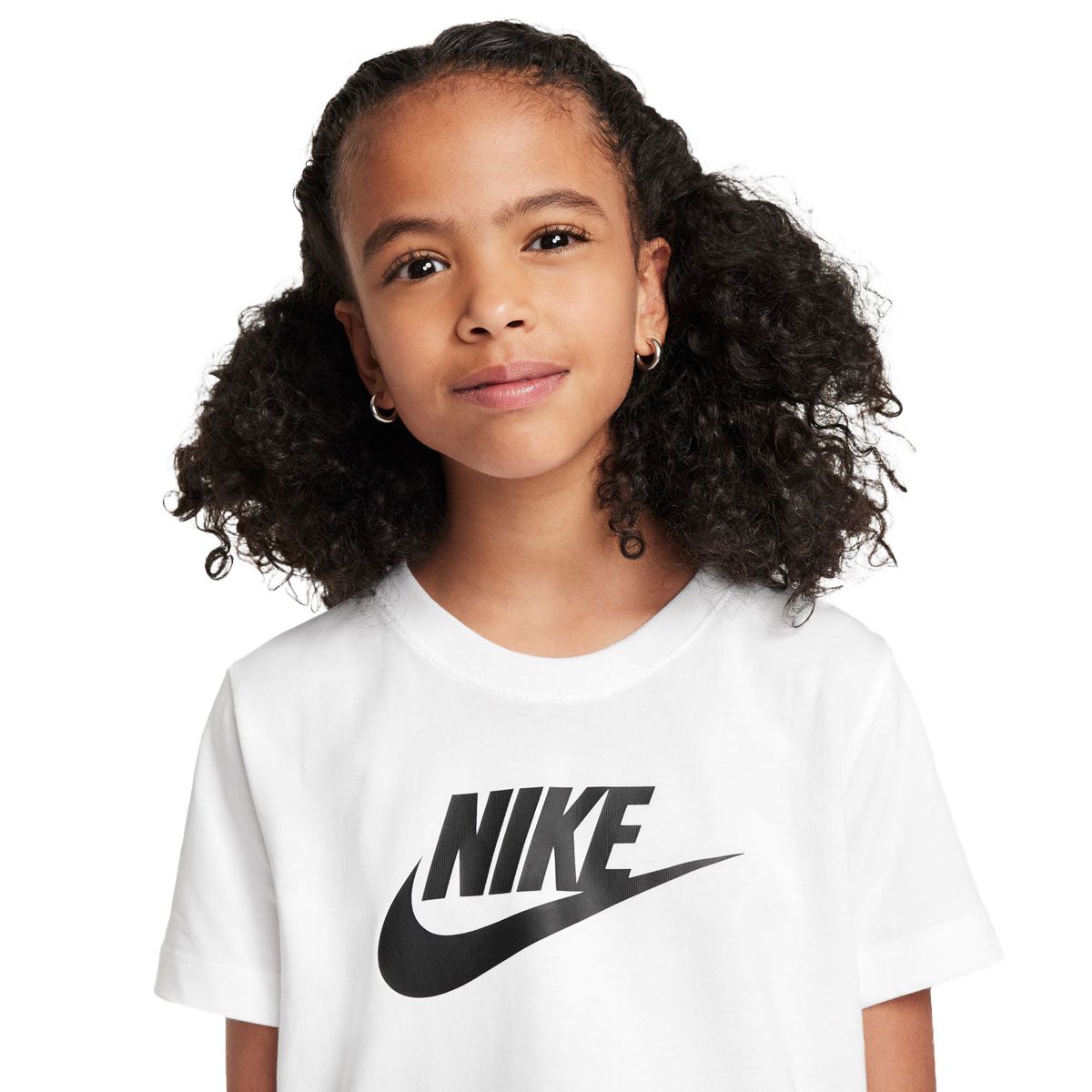 Nike Junior HBR Futura Logo Crop Tee