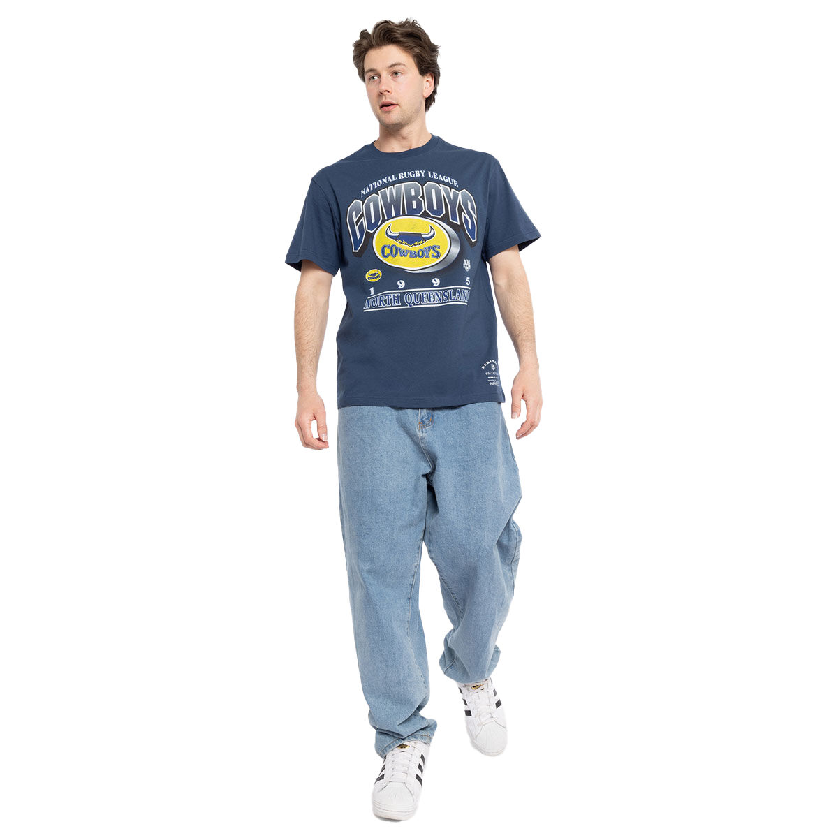 North Queensland Cowboys Mens Bevel Crest Tee