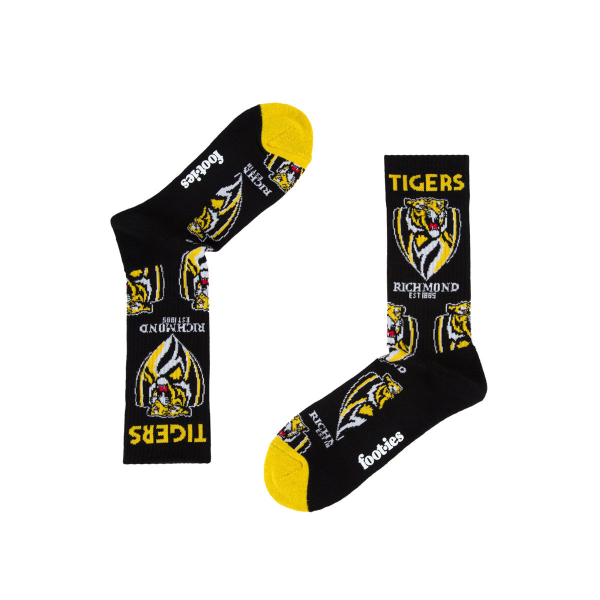Richmond Tigers Sneaker Socks 2 Pack Multi M/L