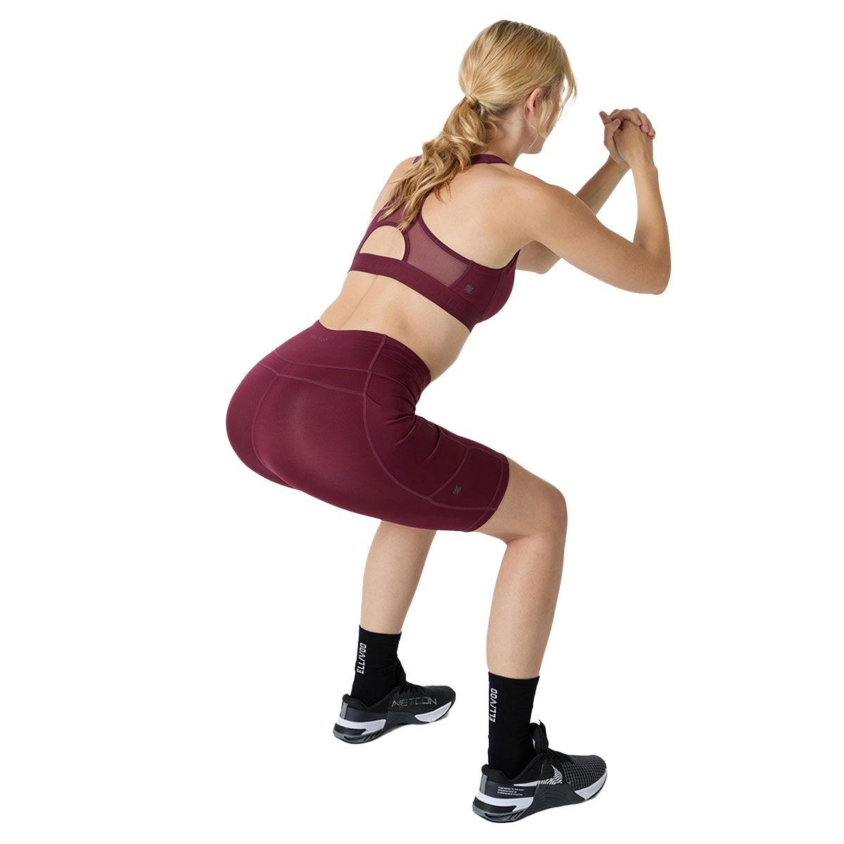 Ell/Voo Womens Essentials 9 Inch Pocket Short Tights