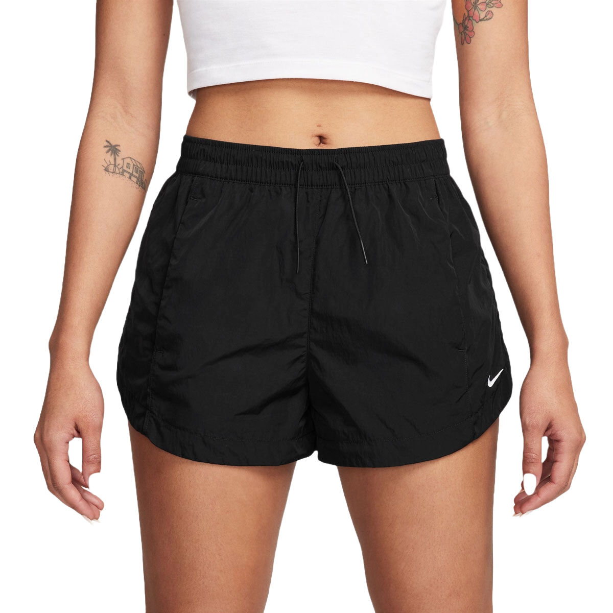 Nike Womens Sportswear Windrunner Woven Mid Rise 2 Inch Shorts