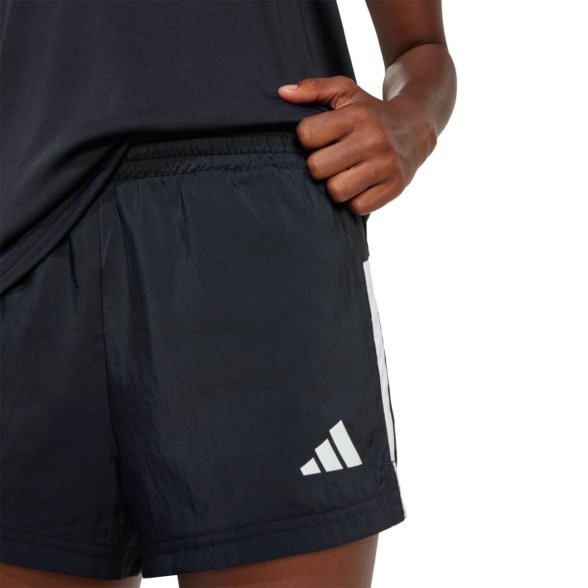 adidas Junior 3-Stripes French Terry Shorts