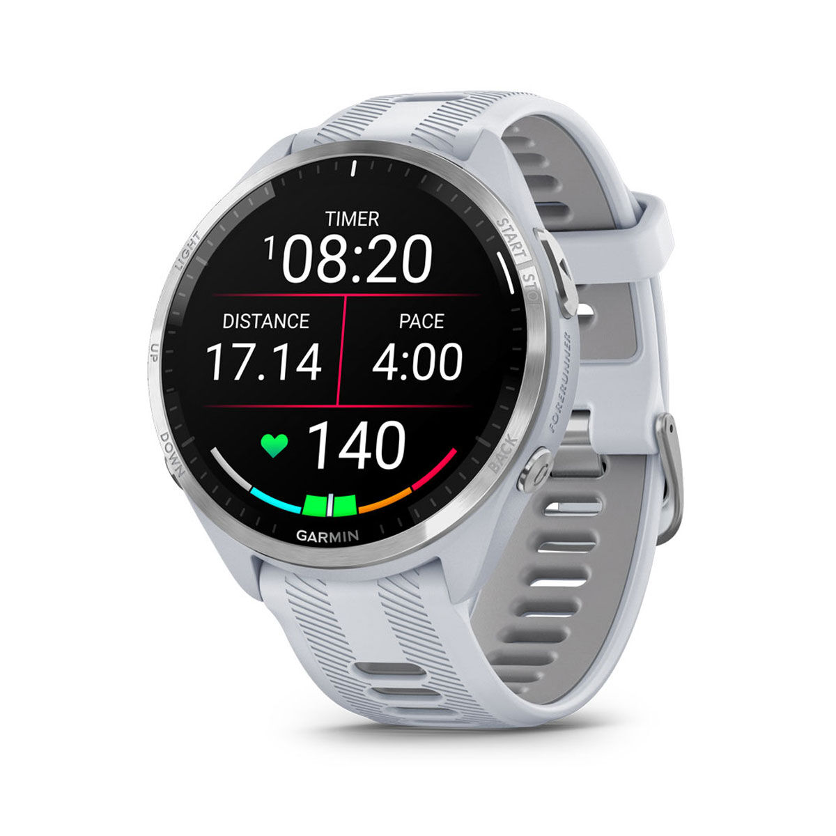 Garmin Forerunner 965 Watch - Whitestone Powder Grey