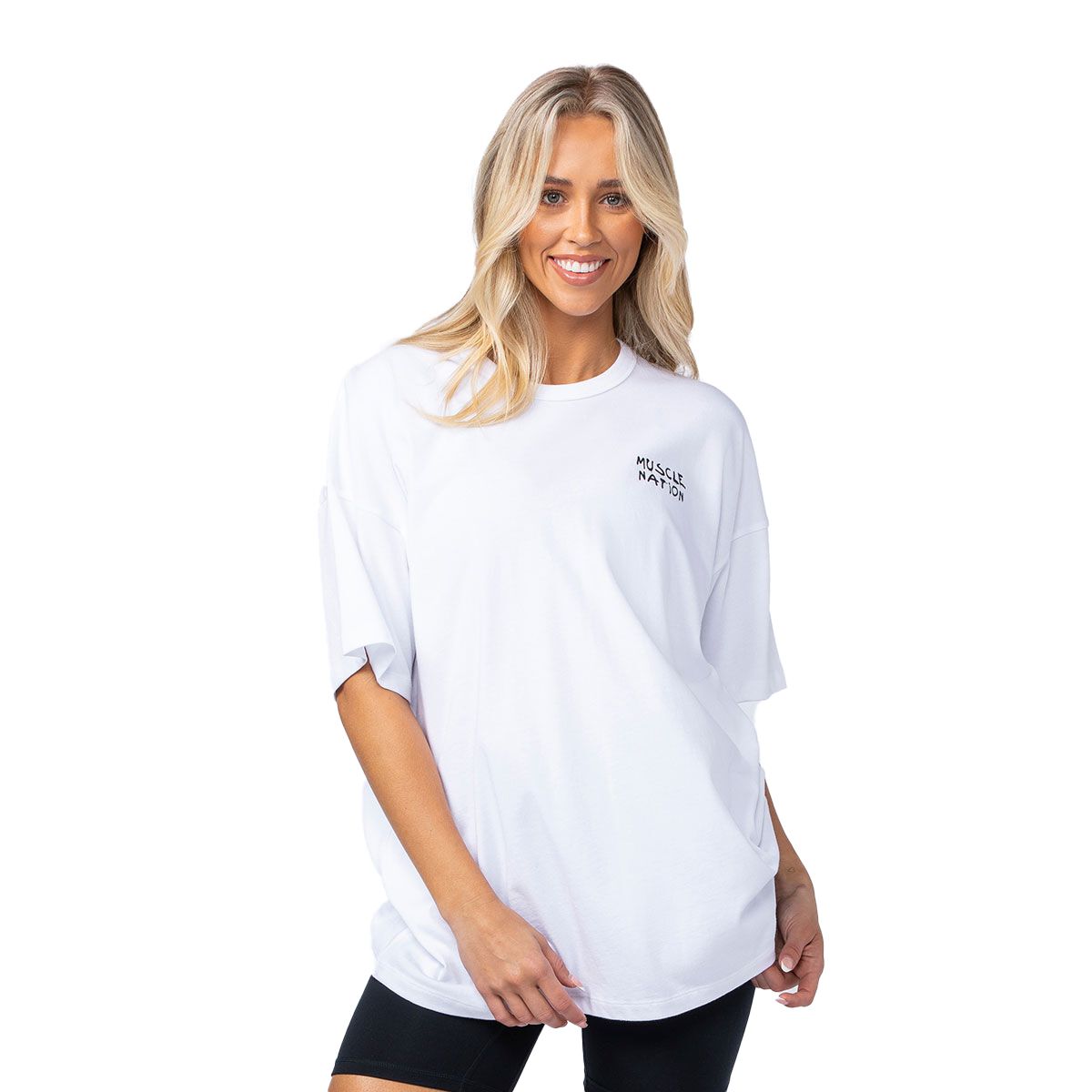 Muscle Nation Womens Need Money Oversized Tee