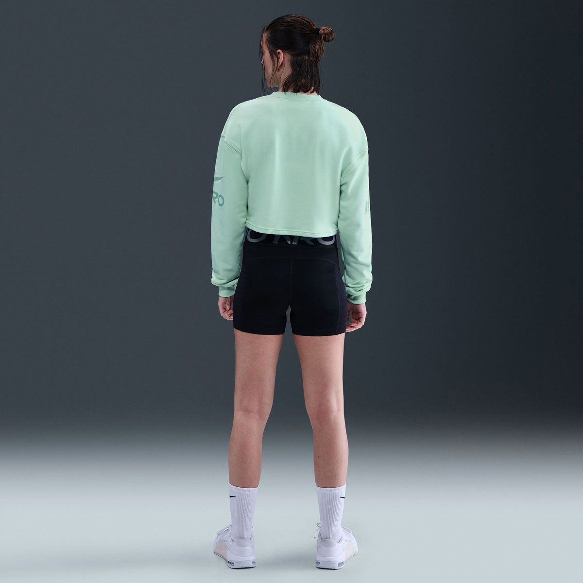 Nike Pro Womens Dri-FIT Graphic Crew Sweatshirt