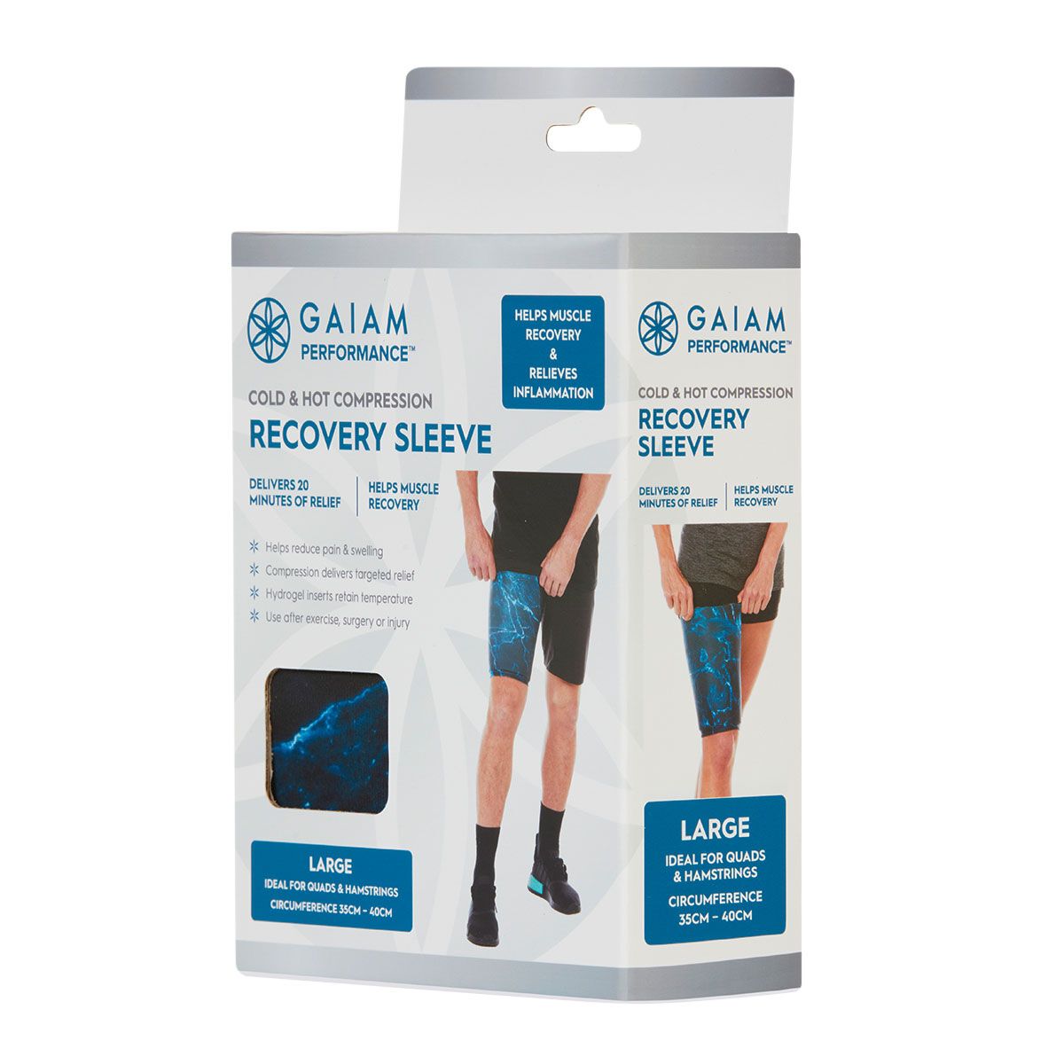 Gaiam Cold Hot Compression Sleeve L