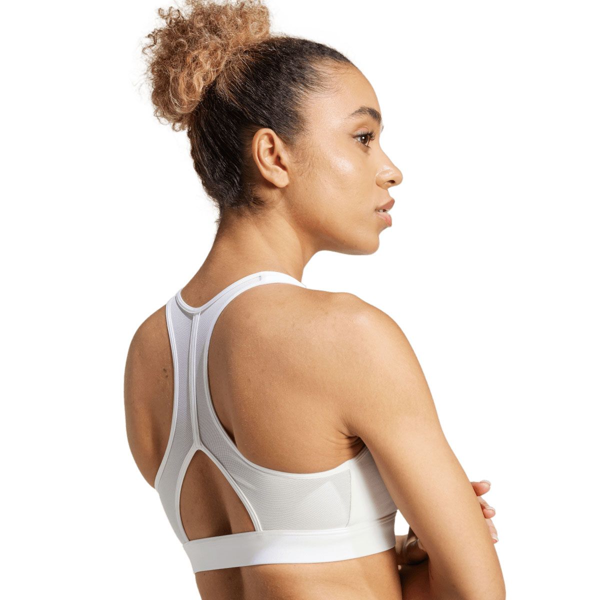 adidas Womens PowerReact Graphic Sports Bra