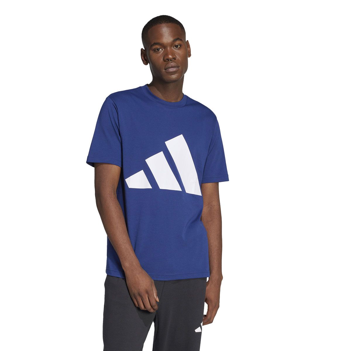 adidas Mens Big Logo Single Jersey Tee