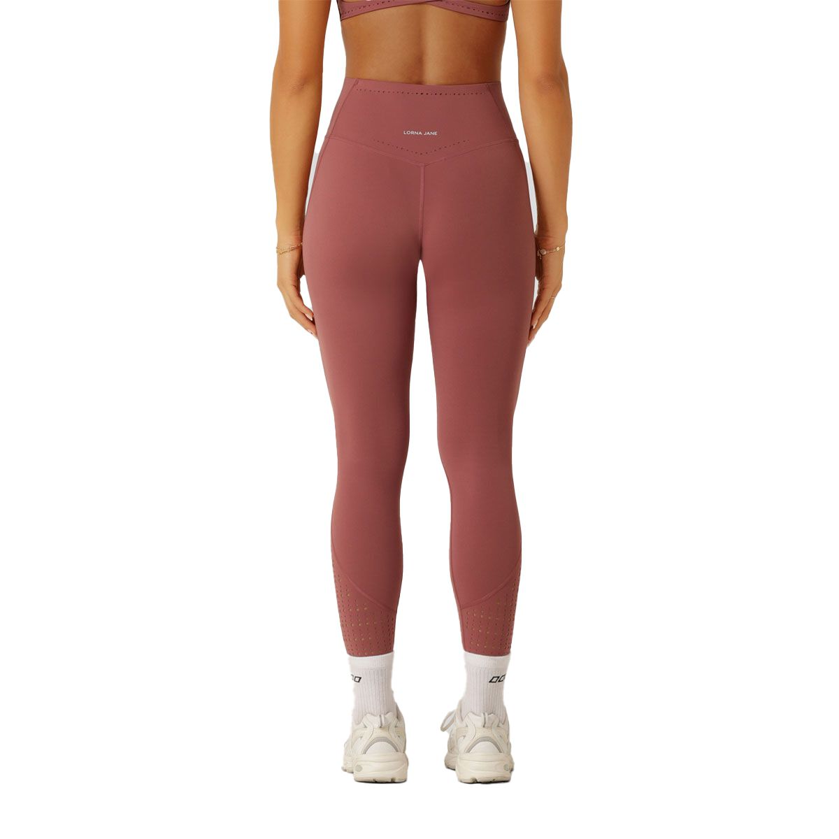 Lorna Jane Womens Reform Soft Laser Cut Ankle Biter Leggings