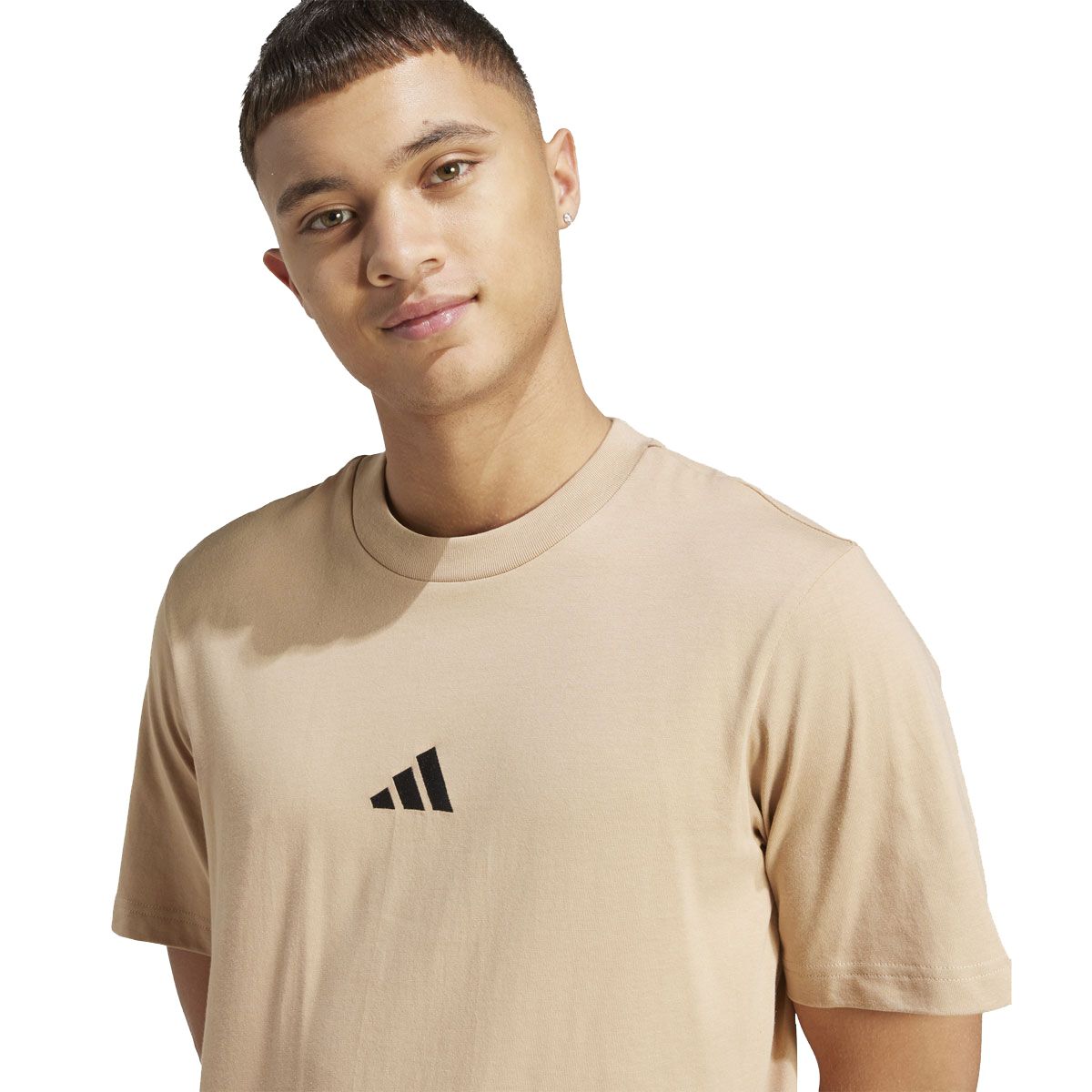 adidas Mens Essentials Small Logo Single Jersey Tee