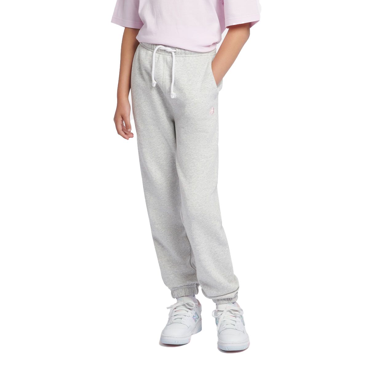 New Balance Junior French Terry Small Logo Jogger Track Pants