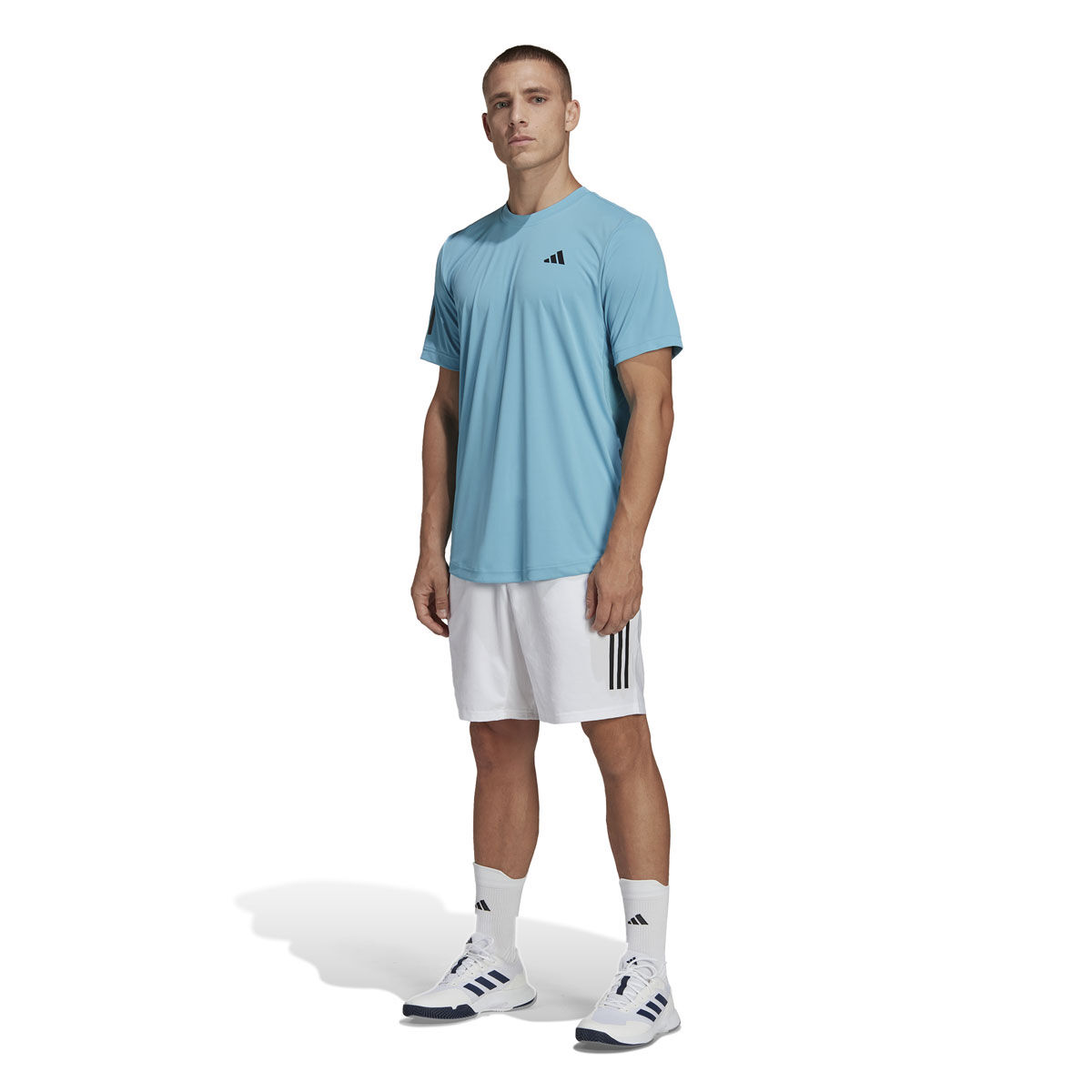 adidas Mens AEROREADY Club 3-Stripes Tennis Shorts