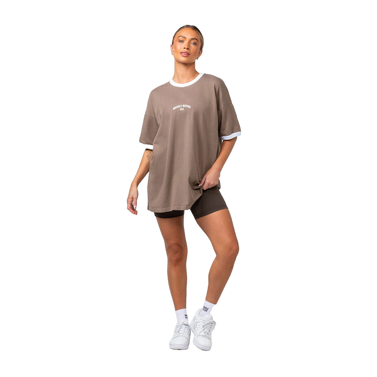 Muscle Nation Womens Refresh Oversized Tee
