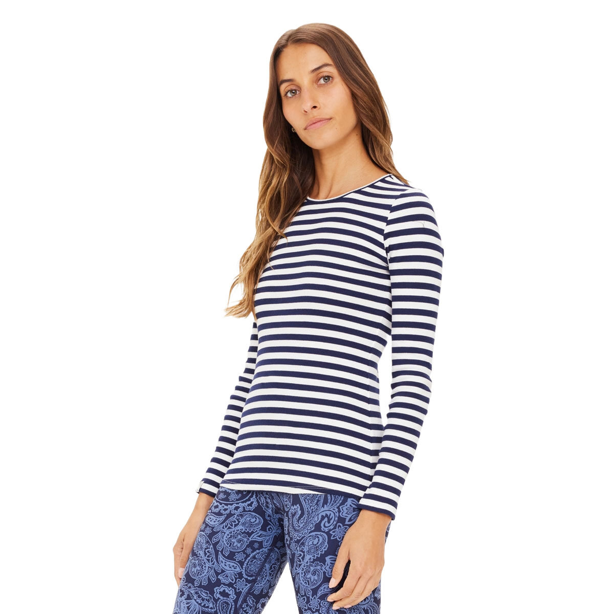 The Upside Womens Rib Chrissy Long Sleeve Top