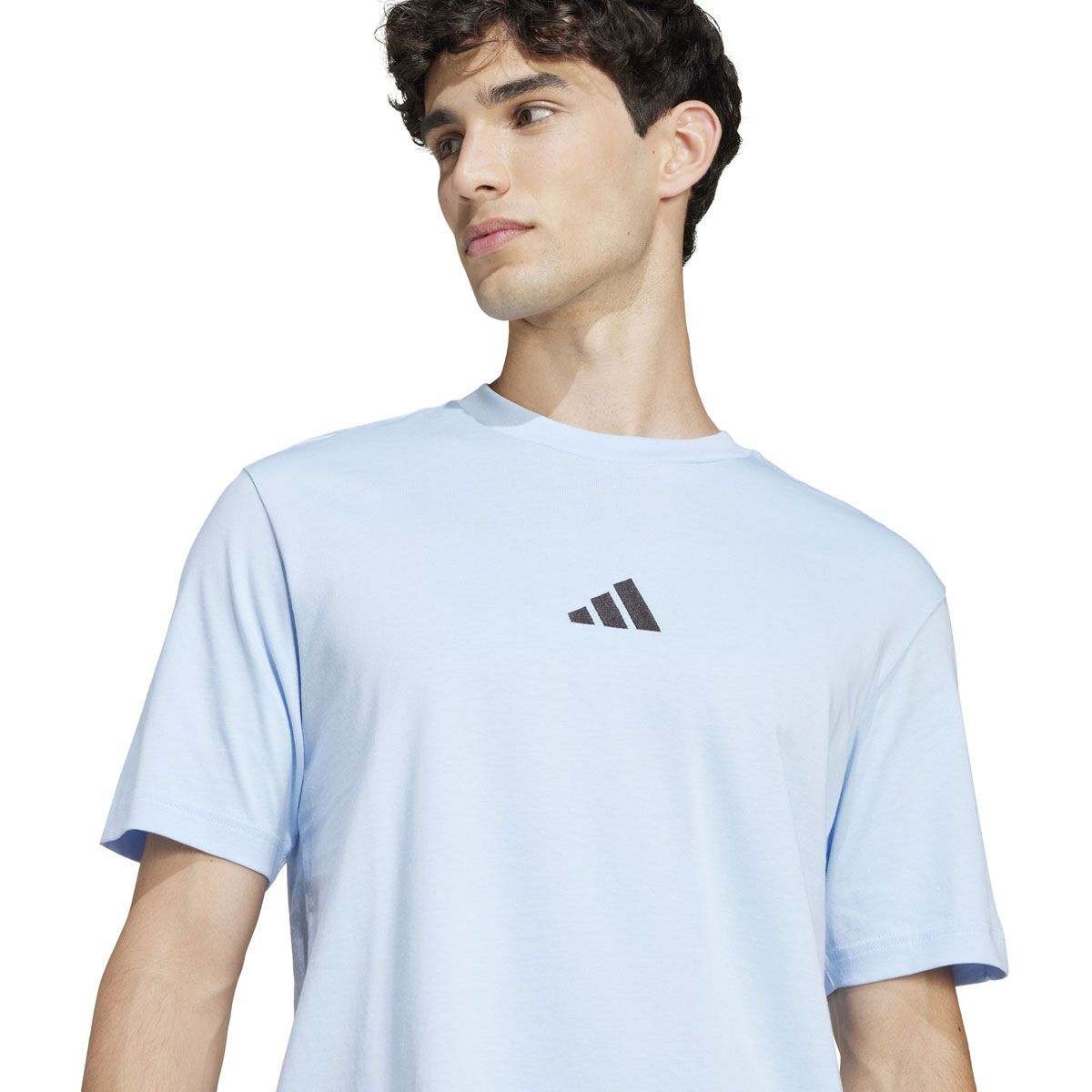 adidas Mens Small Logo Single Jersey Tee