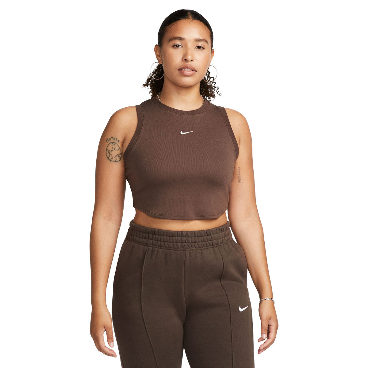 Nike Womens Sportswear Essentials Ribbed Cropped Tank