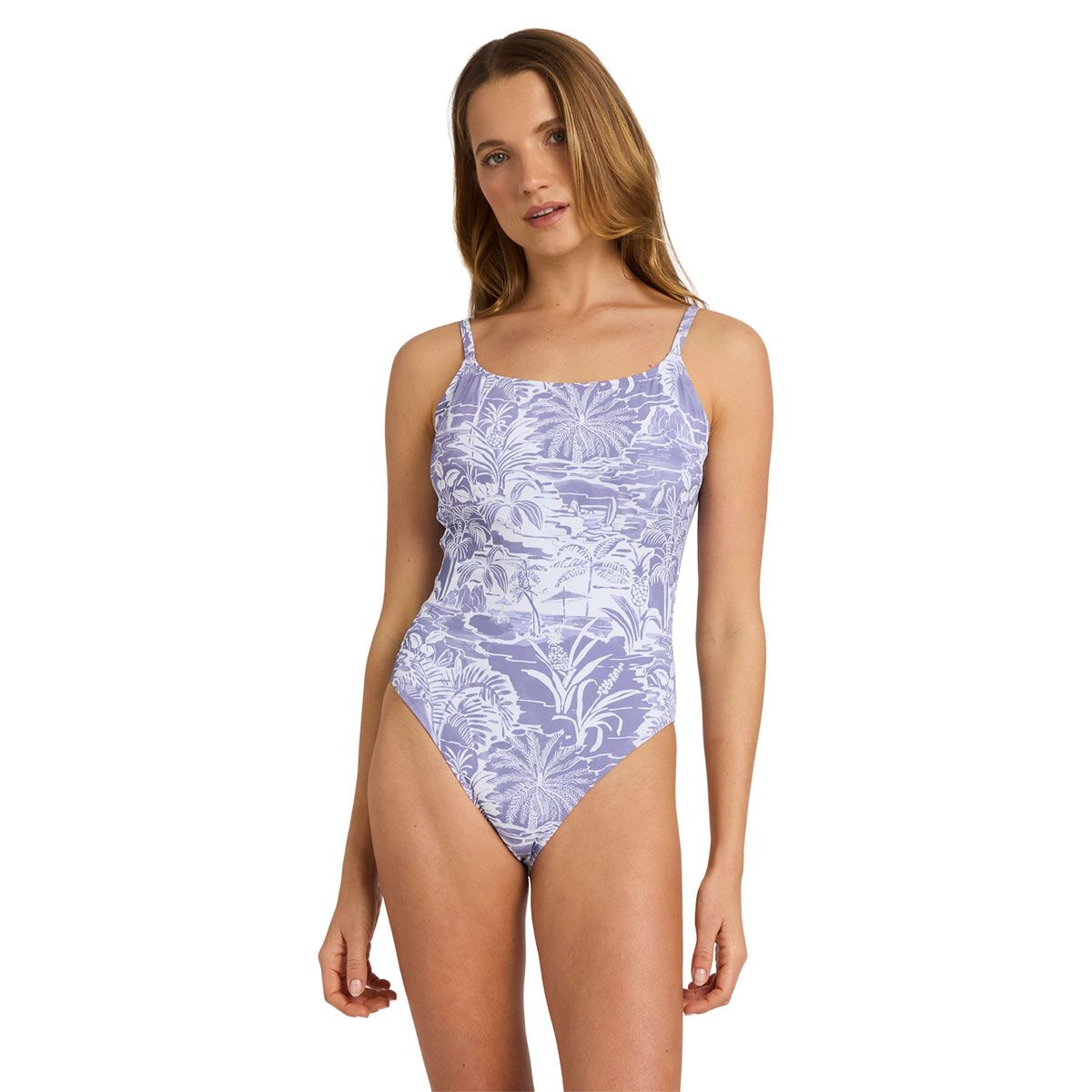 Roxy Womens Mana Scoop Back Mod One Piece Swimsuit