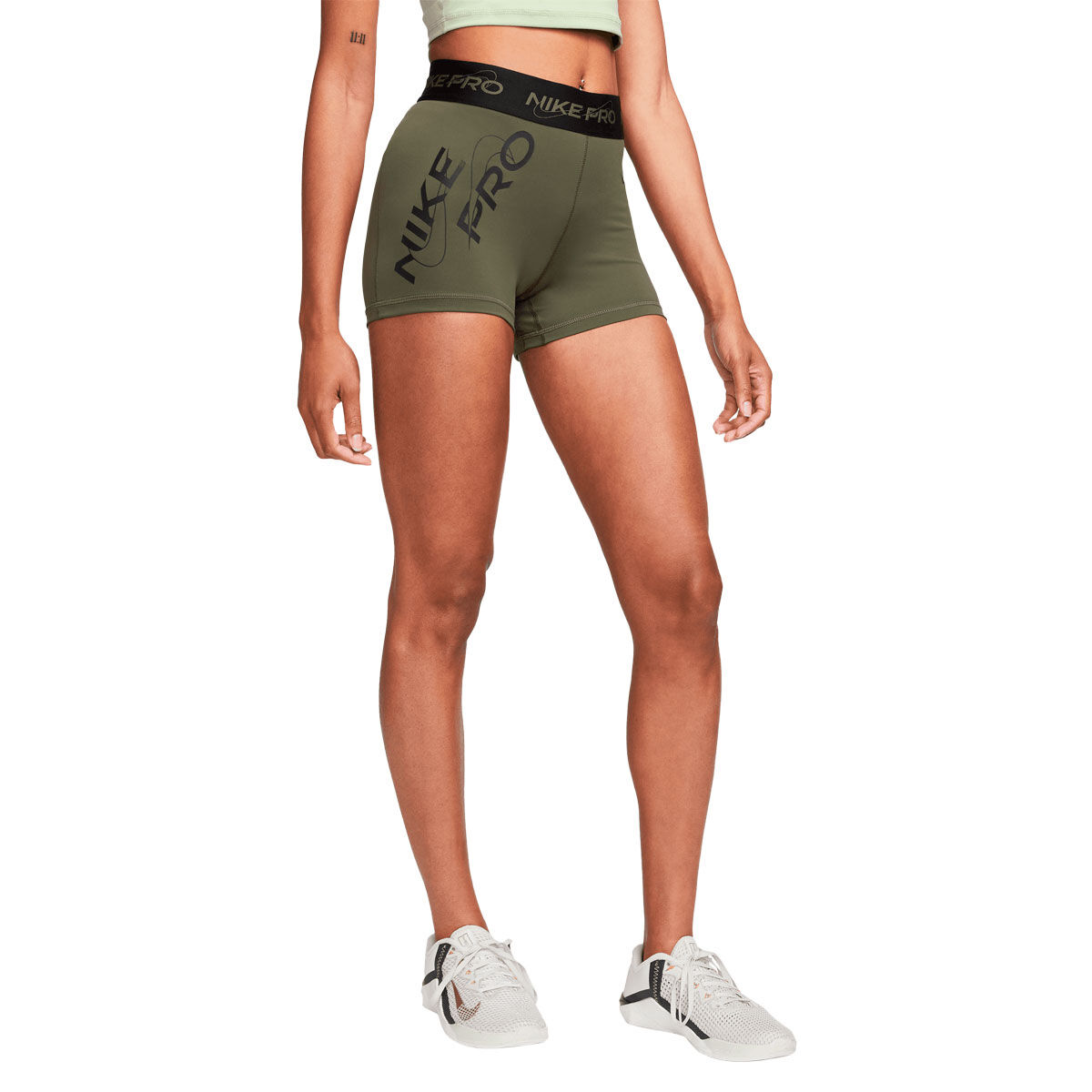 Nike Pro Womens Dri-FIT Graphic 3 Inch Short Tights
