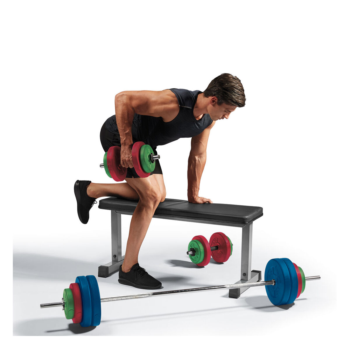 Celsius 50kg Coloured Vinyl Weight Set