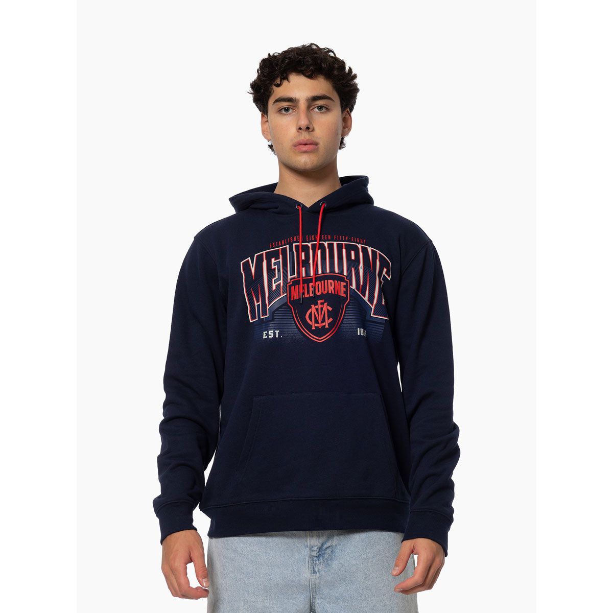 Melbourne Demons Mens Wordmark Hoodie