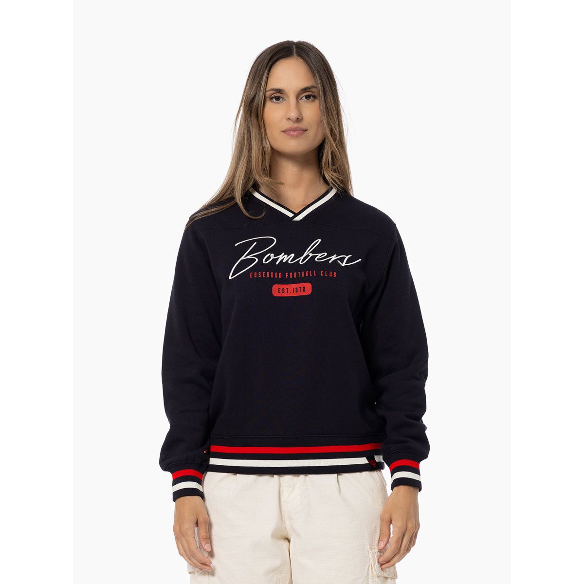 Essendon Bombers Womens Stack Jumper