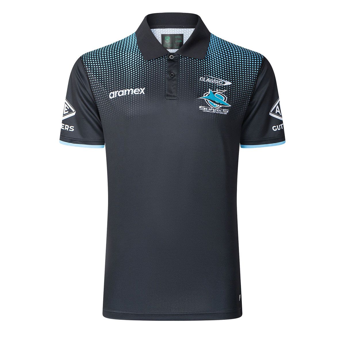 Cronulla-Sutherland Sharks 2025 Mens Media Polo