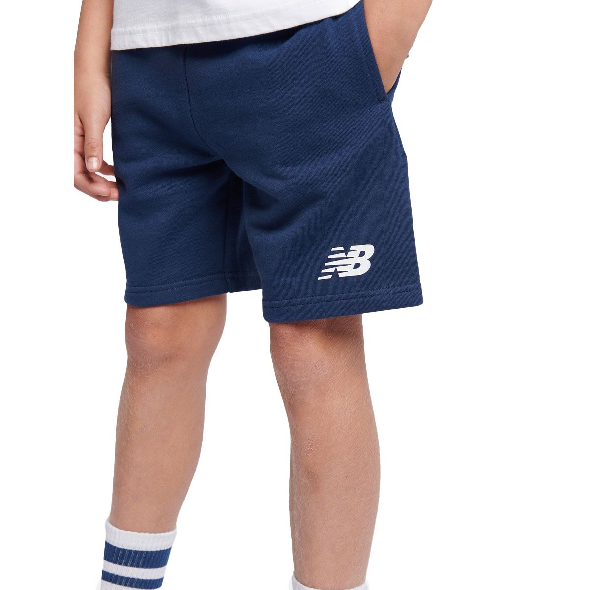 New Balance Junior Stacked Logo Shorts