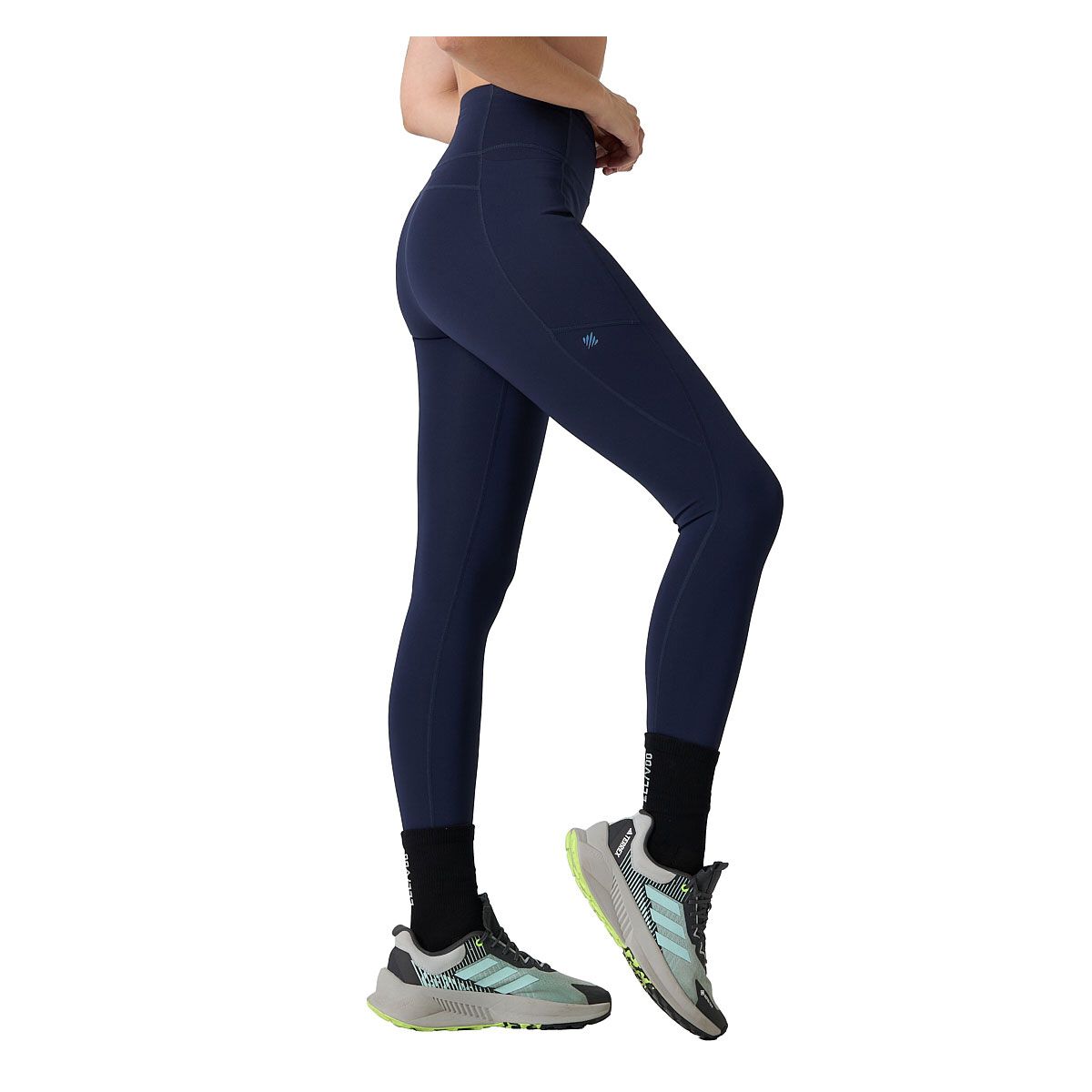 Ell/Voo Womens Kara High Rise 7/8 Pocket Tights