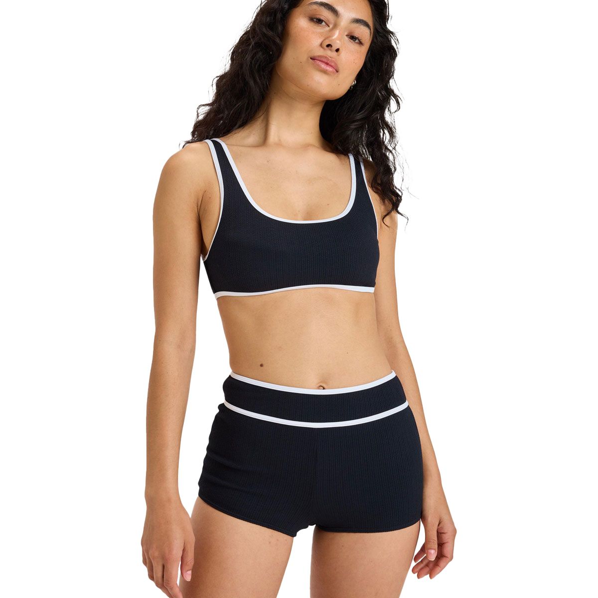 Roxy Womens Beloved Rib Swim Shorty