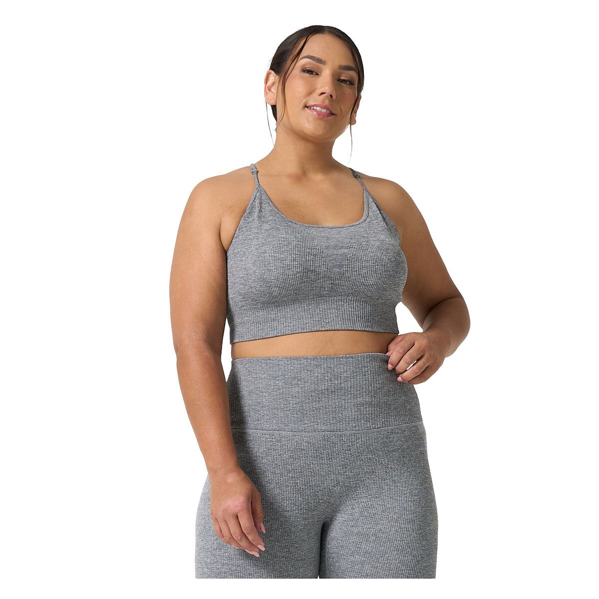 Ell/Voo Womens Reili Seam Free Crop Sports Bra