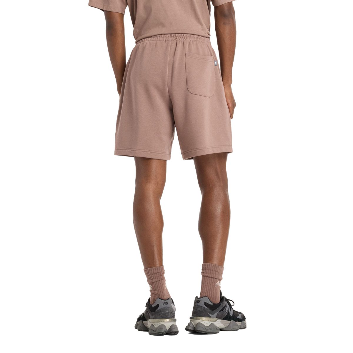 New Balance Mens Linear Graphic French Terry Shorts