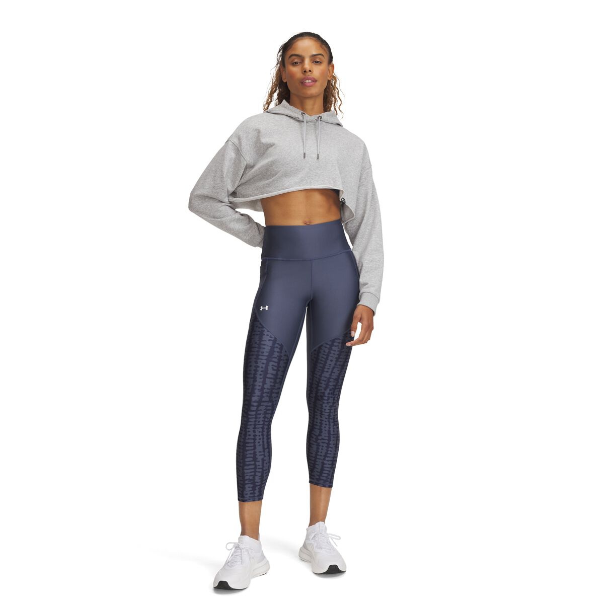 Under Armour Womens Tech Print Panel Ankle Leg Tights