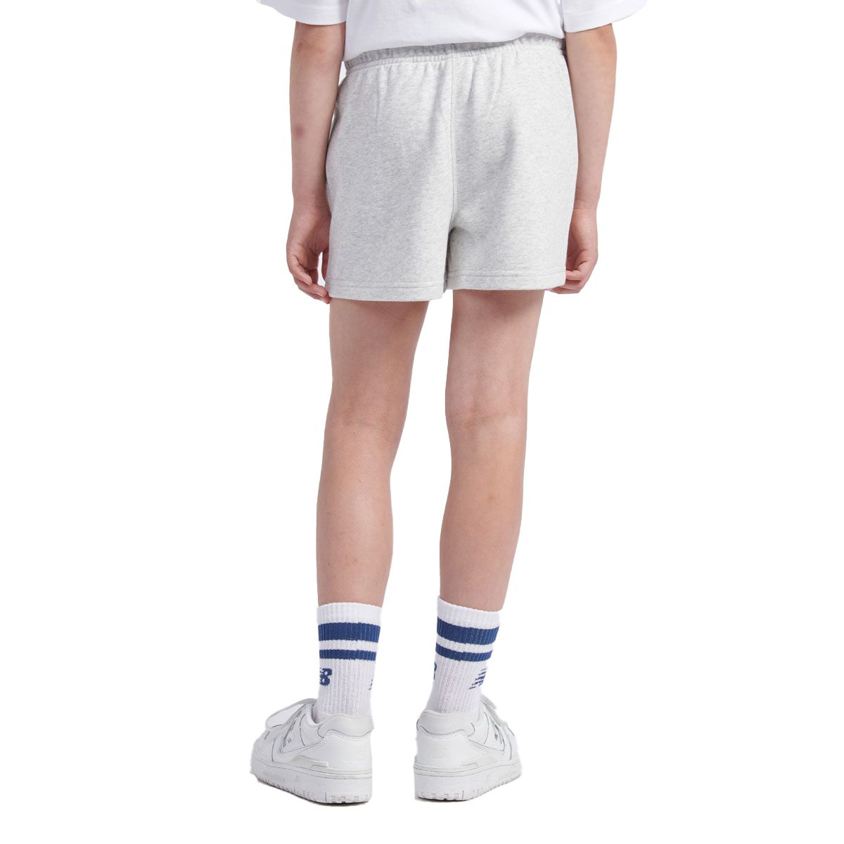 New Balance Junior French Terry Small Logo Shorts
