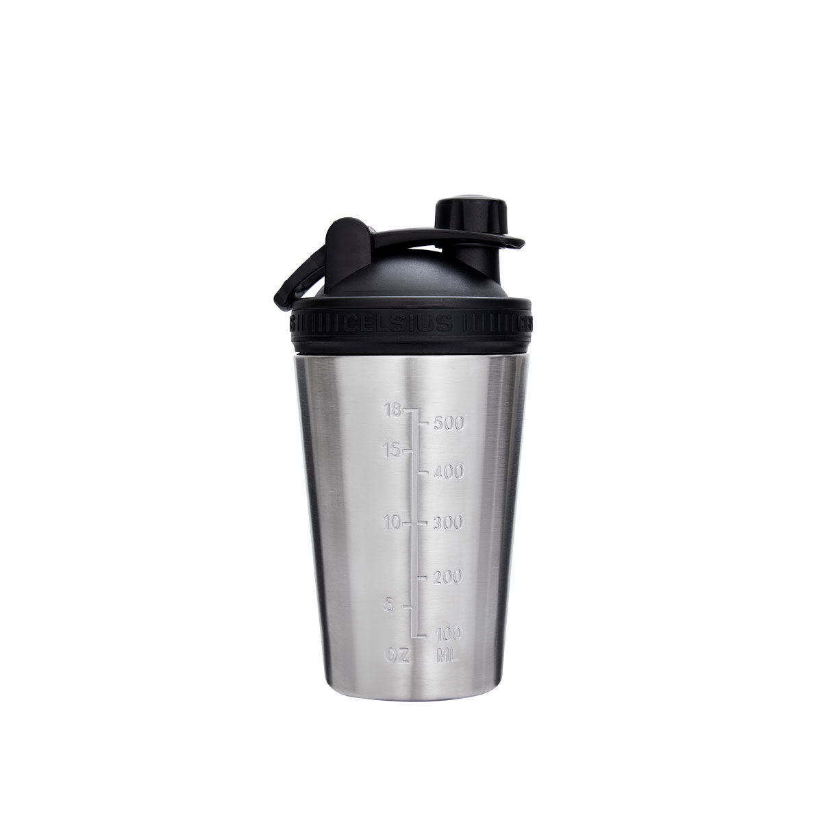 Celsius Stainless Steel 600ml Shaker Bottle