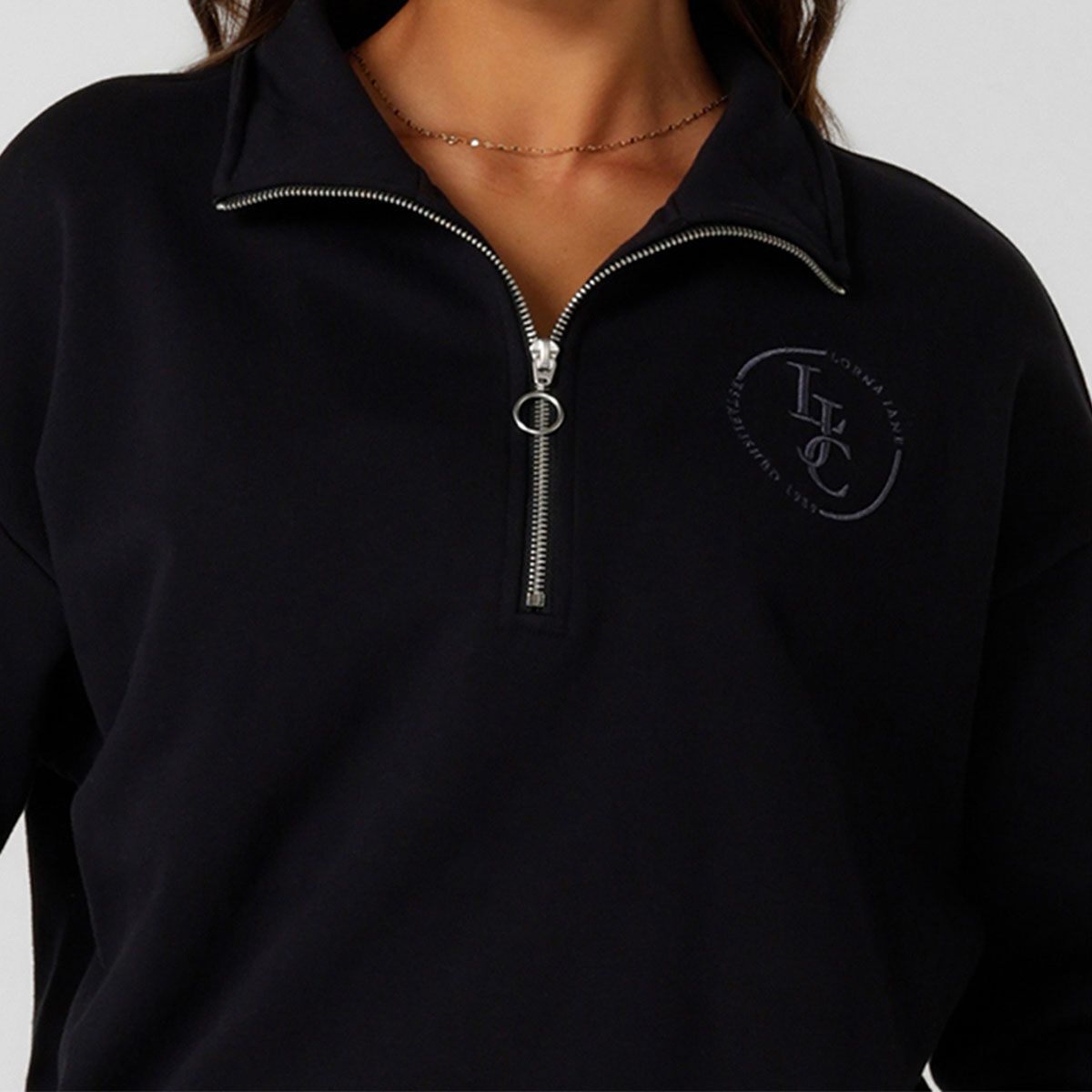 Lorna Jane Womens Iconic Quarter Zip Sweatshirt