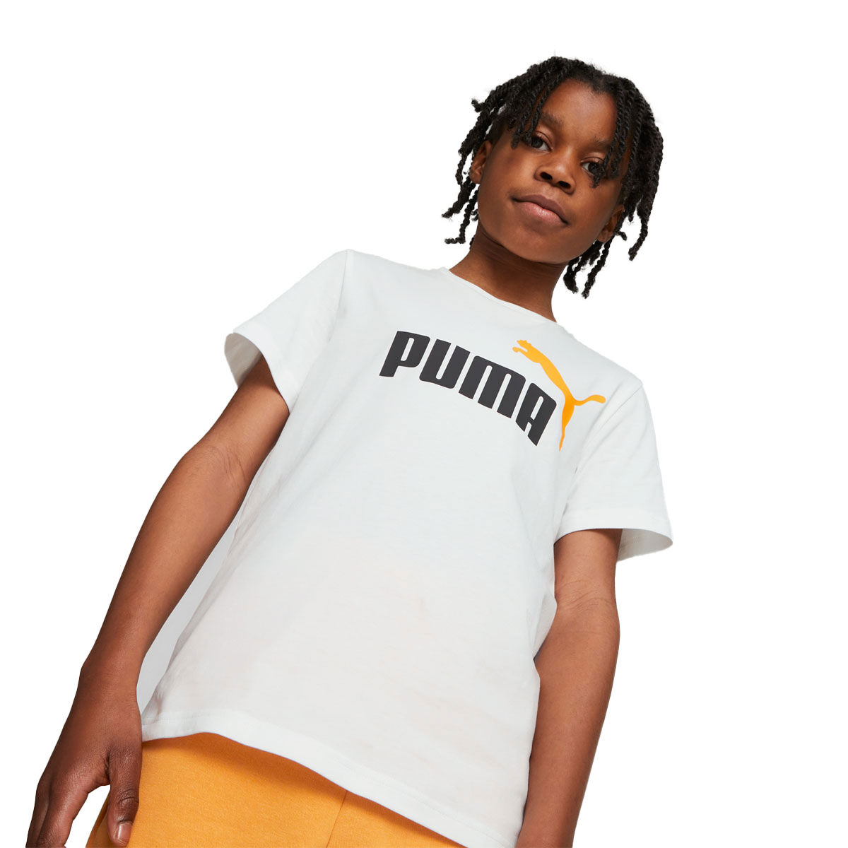 PUMA Junior Essentials Plus 2 Colour Logo Tee
