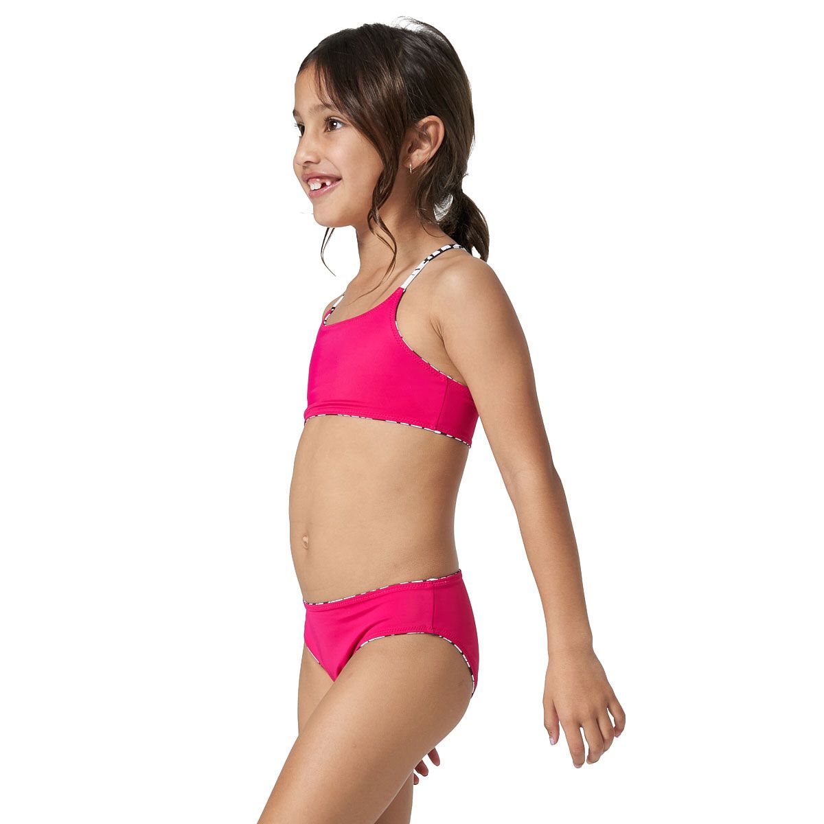 Tahwalhi Girls Reversible Daisy Burst Bikini Set