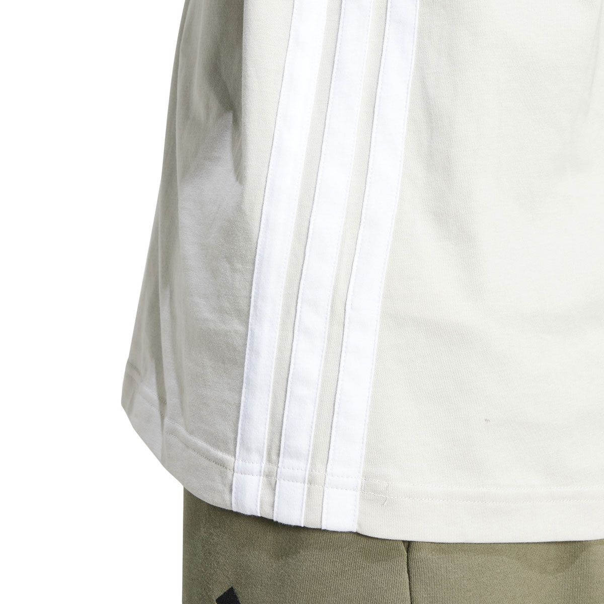 adidas Mens 3-Stripes Single Jersey Tee