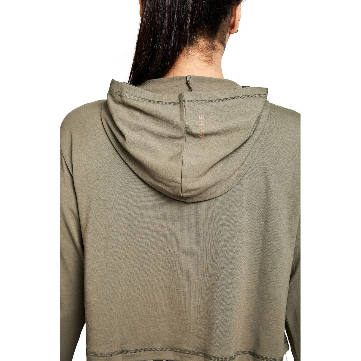 BAHE Womens Zephyr Short Boxy Hooded Tee