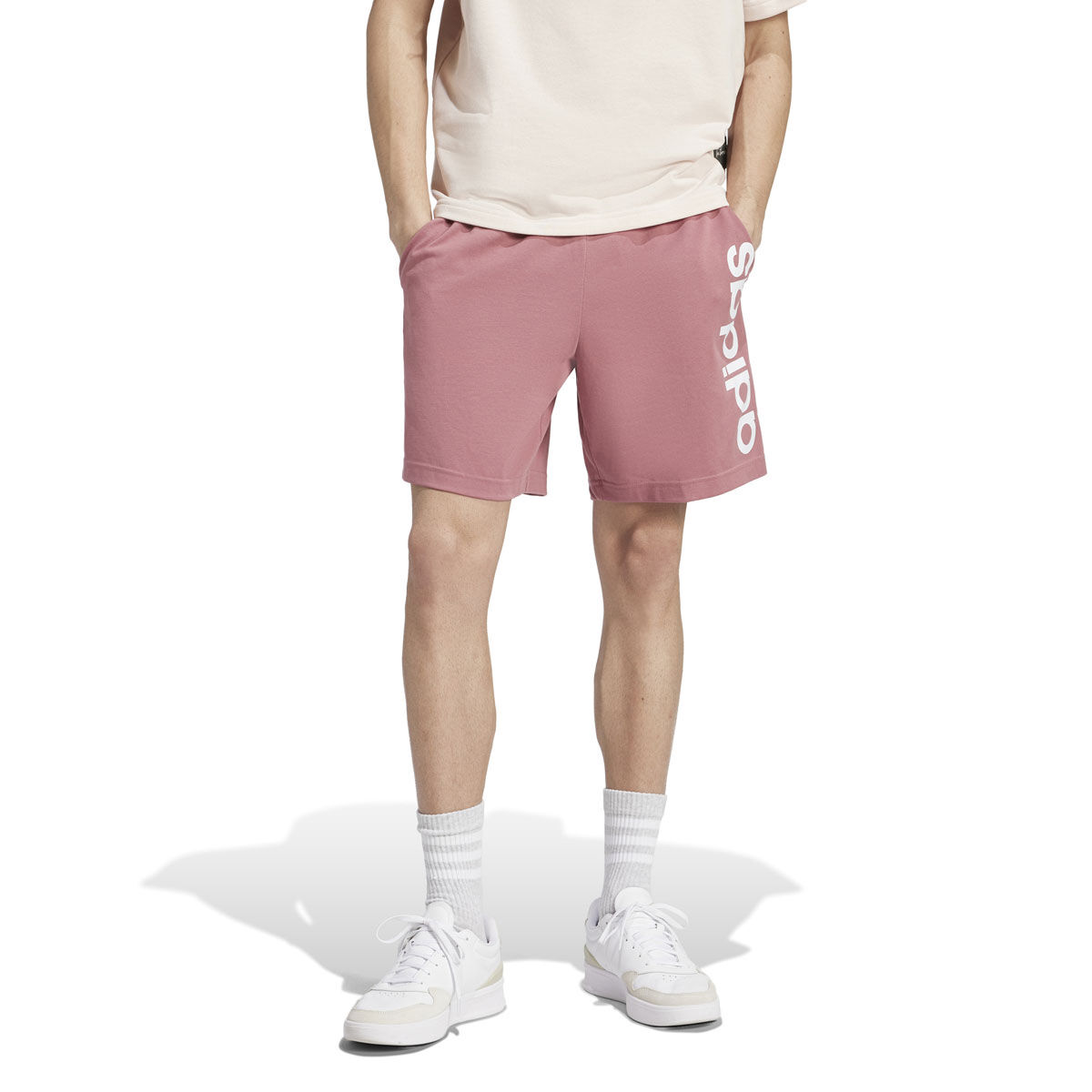adidas Mens AEROREADY Essentials Single Jersey Linear Logo Shorts