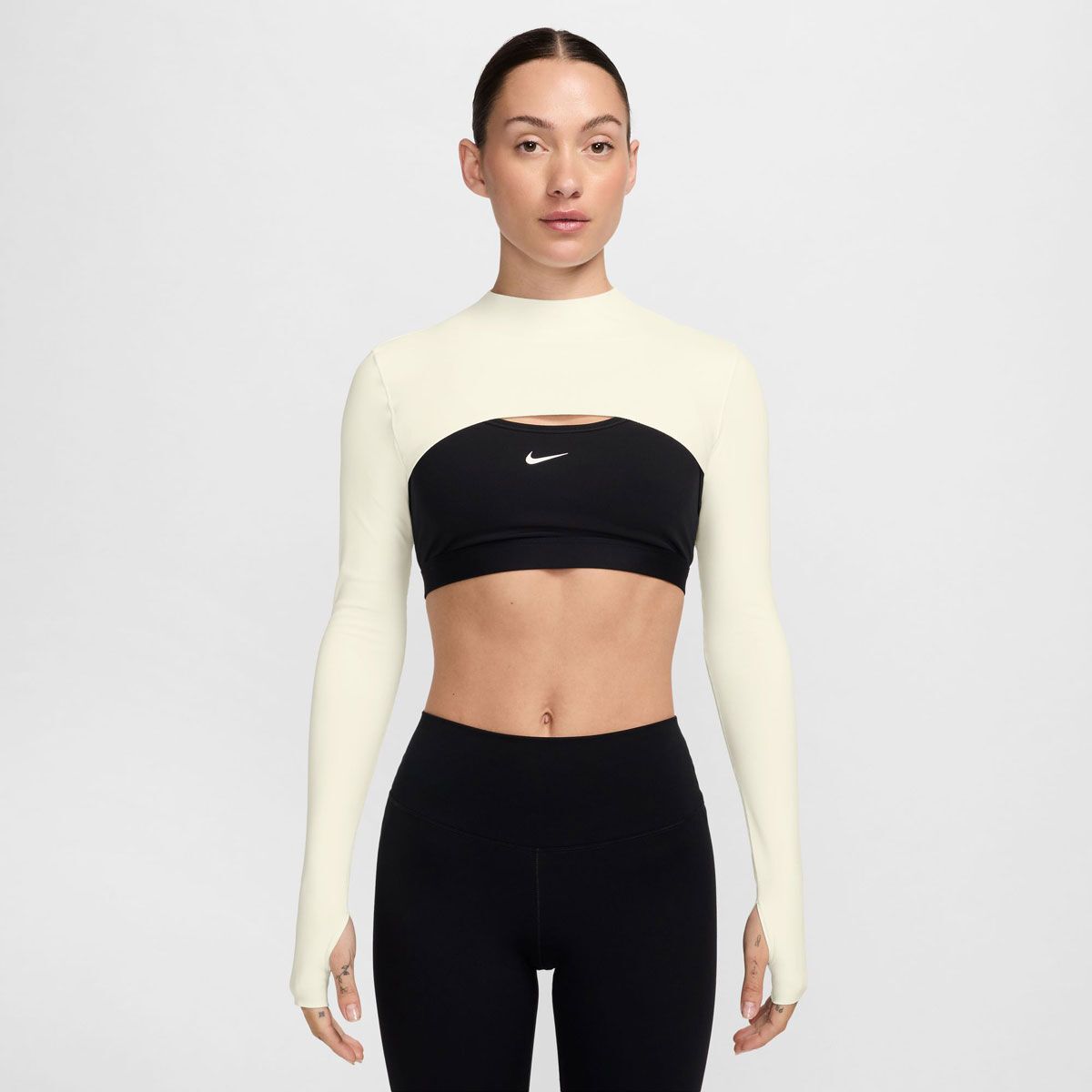 Nike Womens Zenvy Dri-FIT Long Sleeve Shrug Top