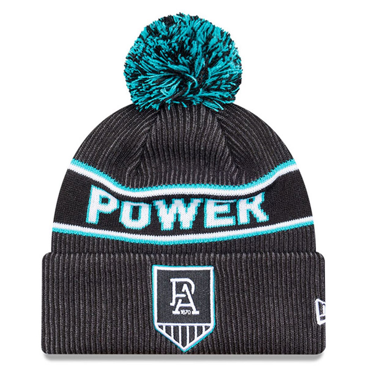 New Era Port Adelaide Power Knitted Pom Beanie