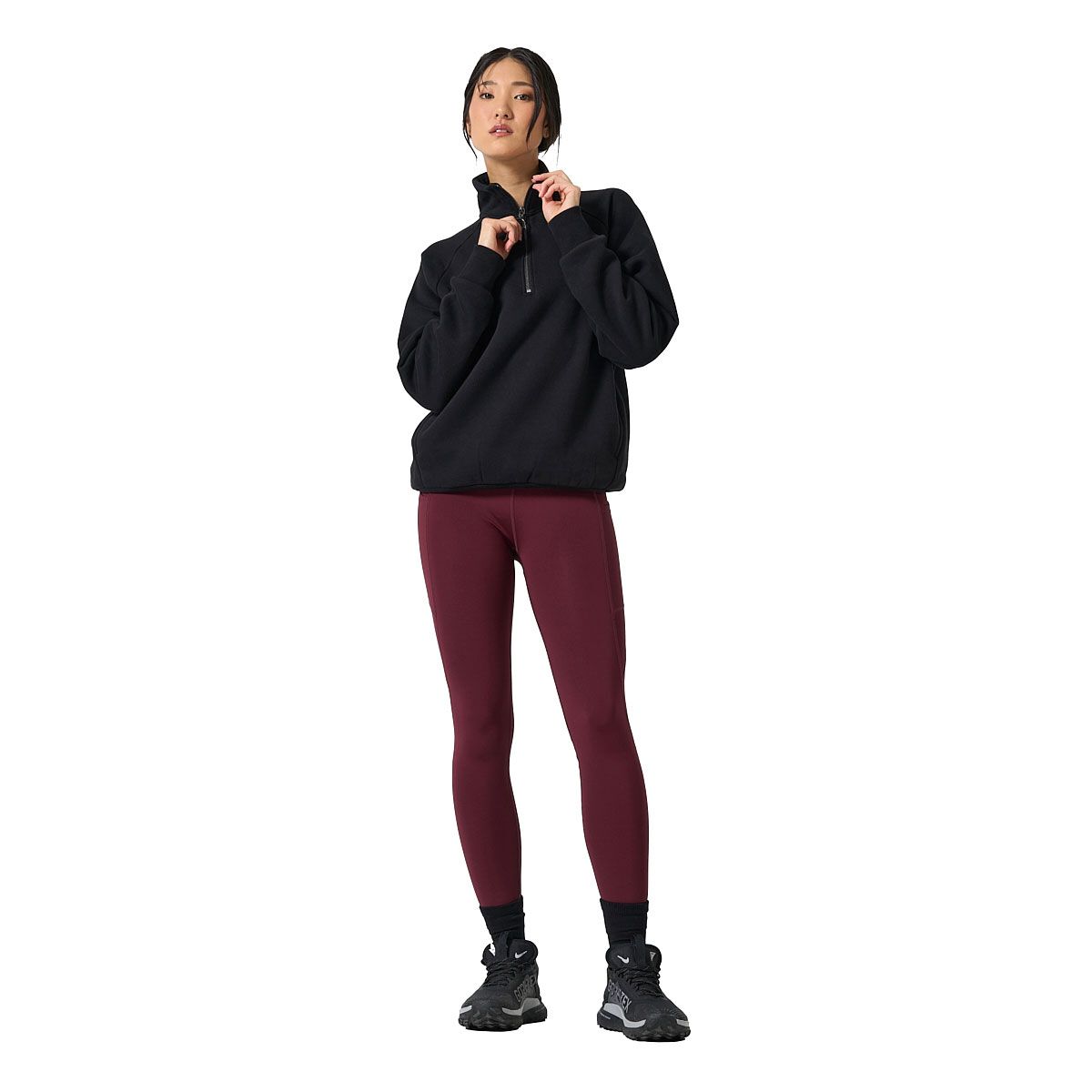 Ell/Voo Womens Freja Fleece 1/4 Zip Pullover